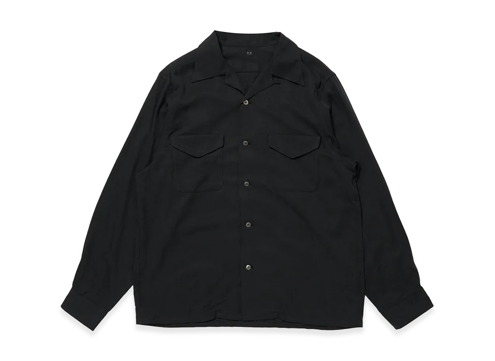T.T Taiga Takahashi LOT.101 Open Collar Shirt "Black"