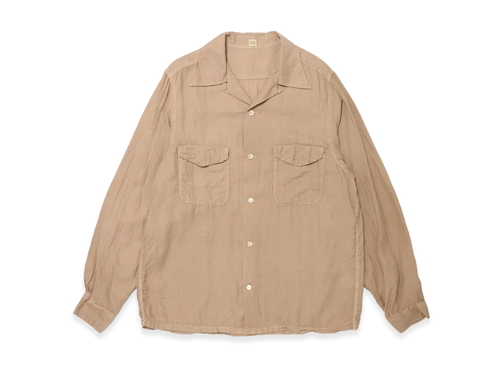 T.T Taiga Takahashi LOT.101 Open Collar Shirt "Yakusugi"