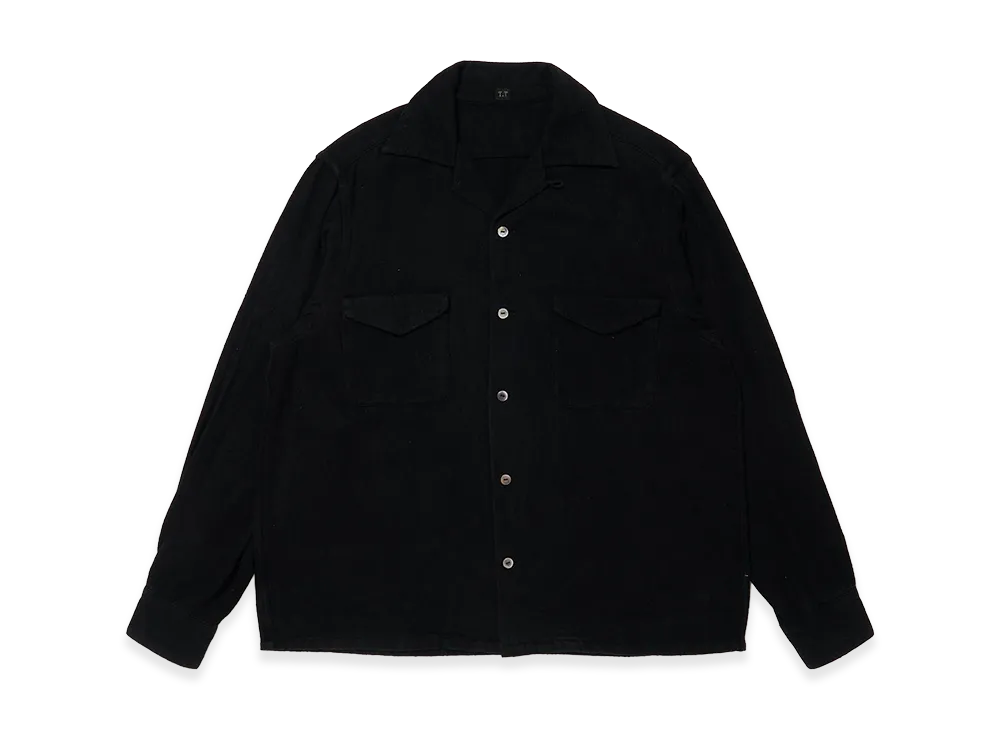 T.T Taiga Takahashi LOT.101 Open Collar Shirt "Black"