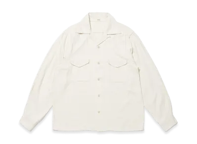 T.T Taiga Takahashi LOT.101 Open Collar Shirt "Ivory"