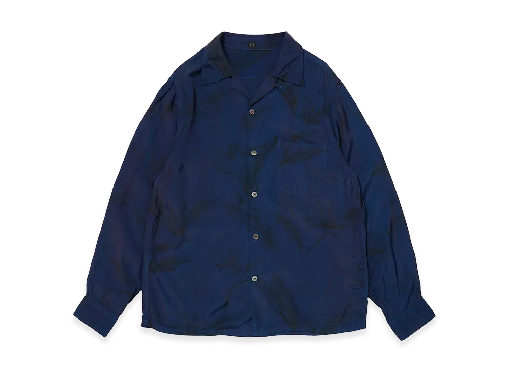 T.T Taiga Takahashi LOT.101 Open Collar Shirt "Indigo Dyed Navy"