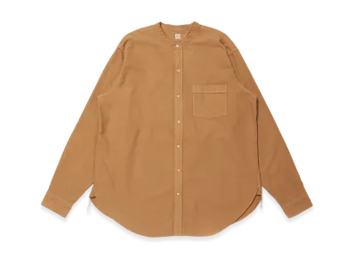 T.T Taiga Takahashi LOT.104 Band Collar Shirt "Camel"