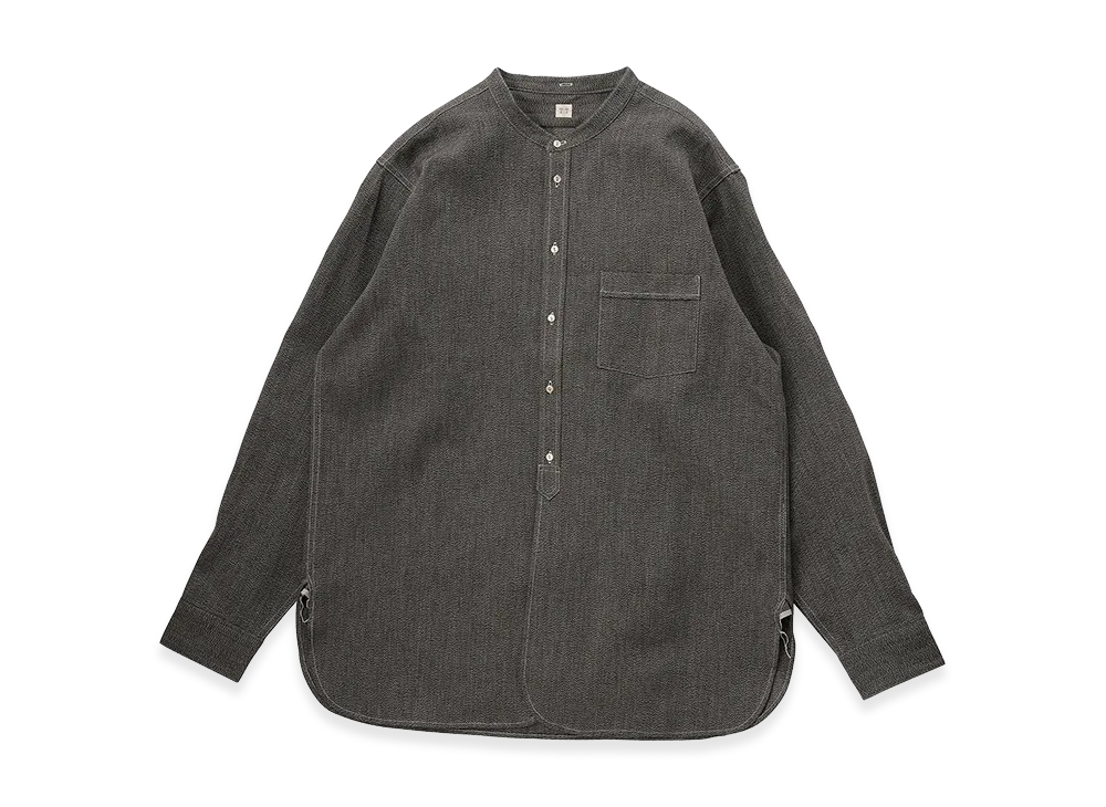 T.T Taiga Takahashi LOT.104 Band Collar Shirt "Covert"
