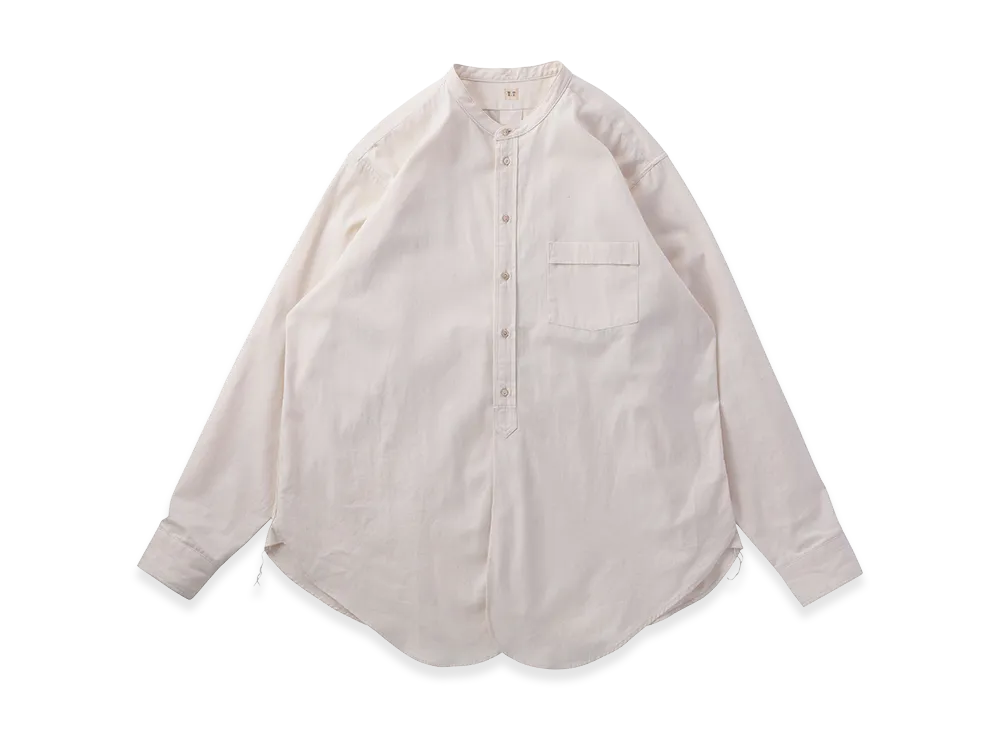 T.T Taiga Takahashi LOT.104 Band Collar Shirt "Ivory"