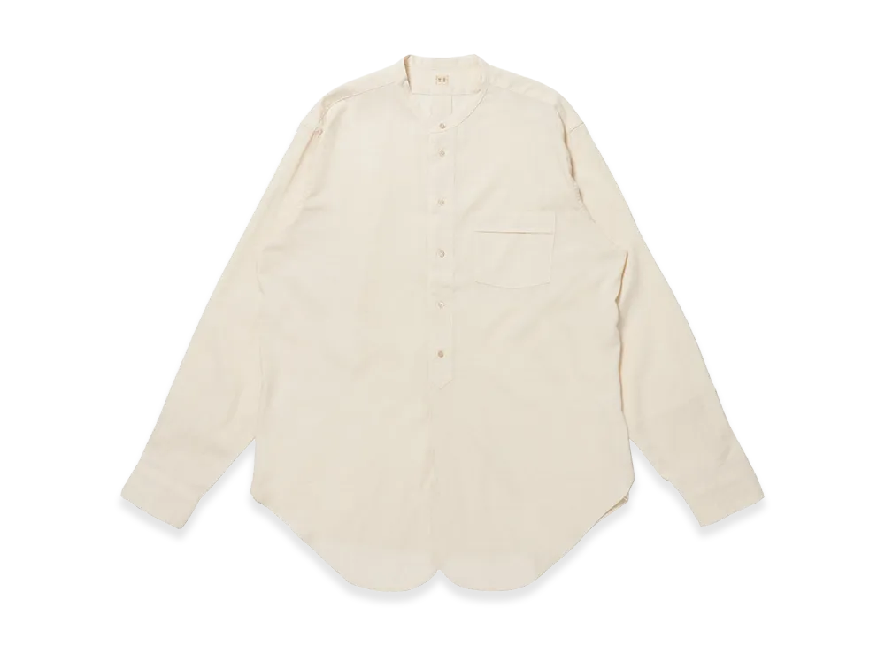 T.T Taiga Takahashi LOT.104 Band Collar Shirt "Ivory"