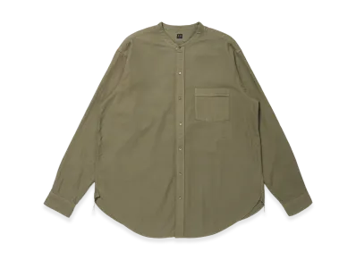 T.T Taiga Takahashi LOT.104 Band Collar Shirt "Sage Green"
