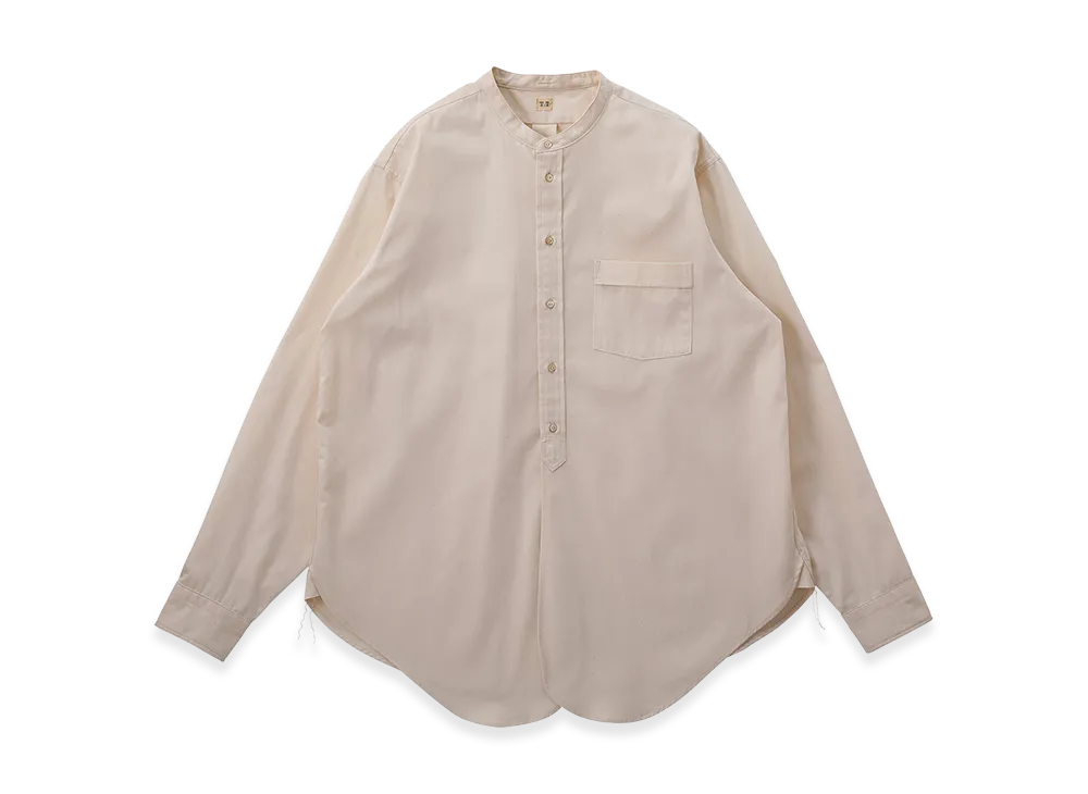 T.T Taiga Takahashi LOT.104 Band Collar Shirt "Ivory"