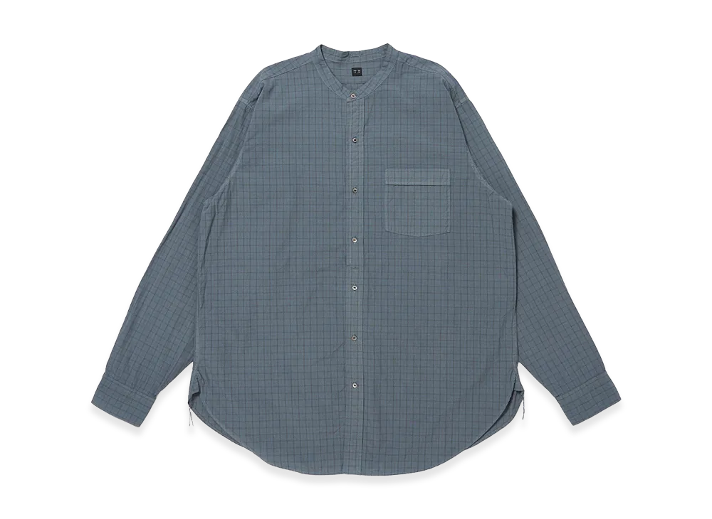 T.T Taiga Takahashi LOT.104 Band Collar Shirt "Gray"