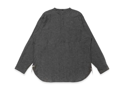 T.T Taiga Takahashi LOT.105 Band Collar Shirt P/O "Black Chambray"