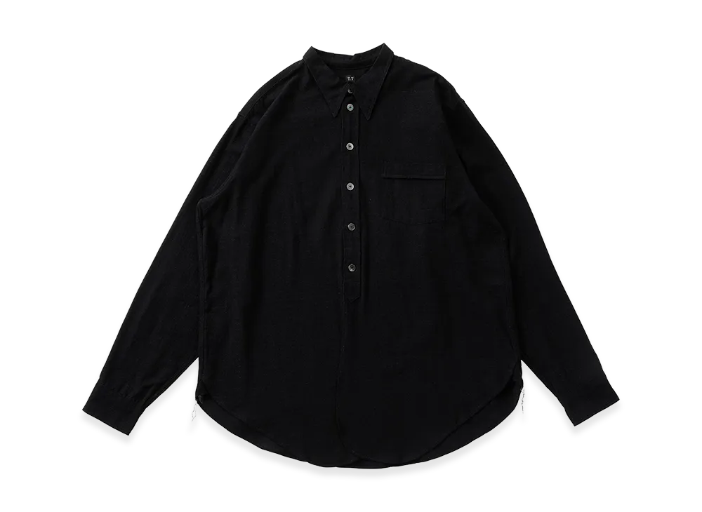 T.T Taiga Takahashi LOT.106 Narrow Collar Shirt "Black"