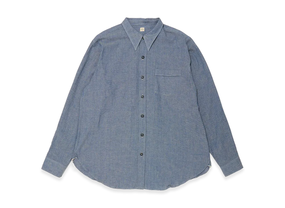 T.T Taiga Takahashi LOT.106 Narrow Collar Shirt "Indigo"