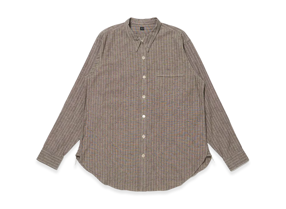 T.T Taiga Takahashi LOT.106 Narrow Collar Shirt "Black Chambray"
