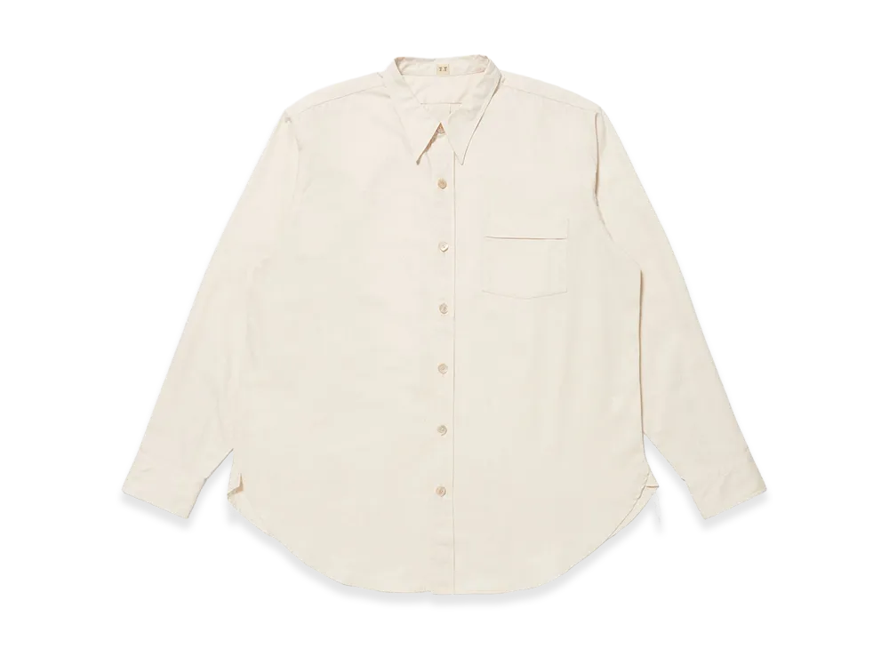 T.T Taiga Takahashi LOT.106 Narrow Collar Shirt "Ivory"