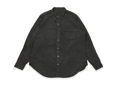 T.T Taiga Takahashi LOT.106 Narrow Collar Shirt "Sumi Dyed Black"
