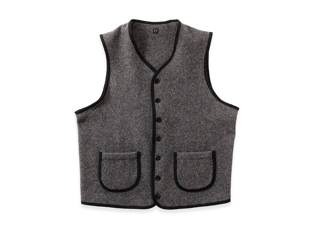 T.T Taiga Takahashi LOT.109 Blanket Vest "Gray"