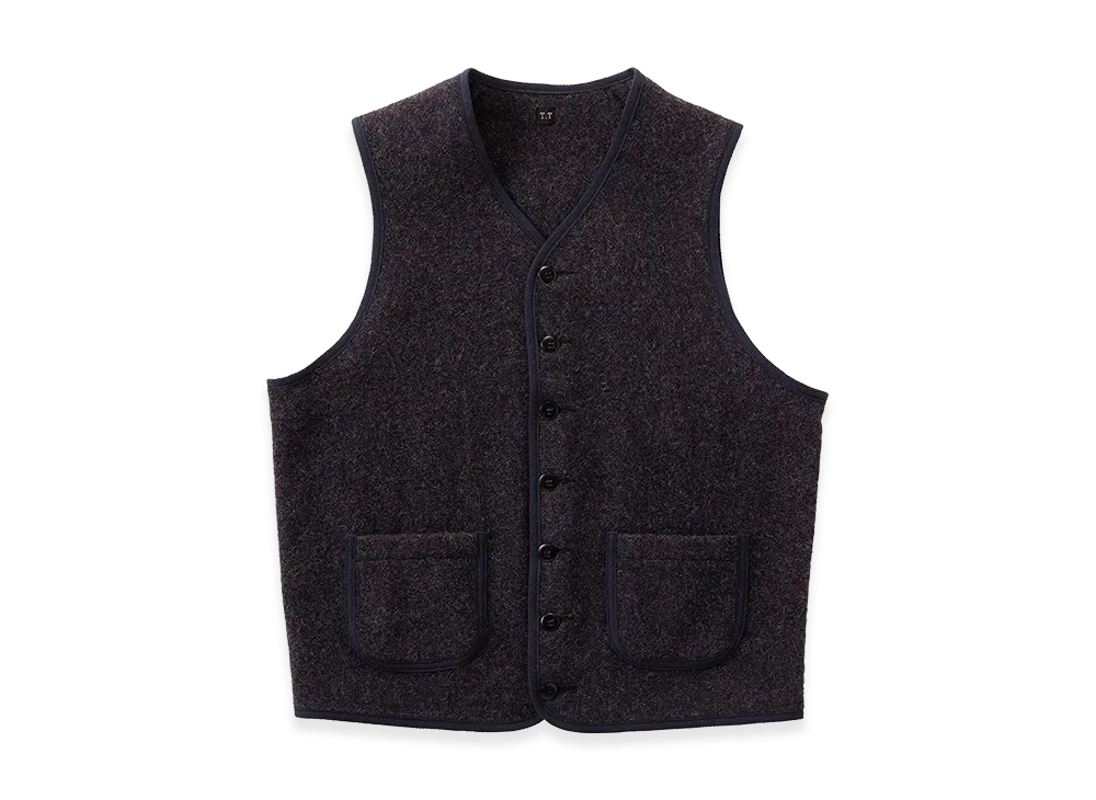 T.T Taiga Takahashi LOT.109 Blanket Vest "Navy"