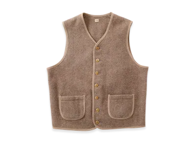 T.T Taiga Takahashi LOT.109 Blanket Vest "Beige"