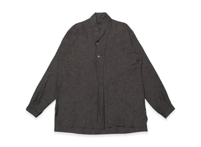 T.T Taiga Takahashi LOT.110 Shawl Collar Shirt "Black"