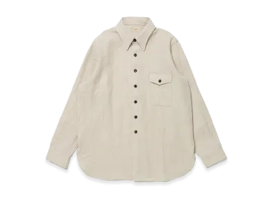 T.T Taiga Takahashi LOT.116 Long-Point Collar Sports Shirts "Ivory"