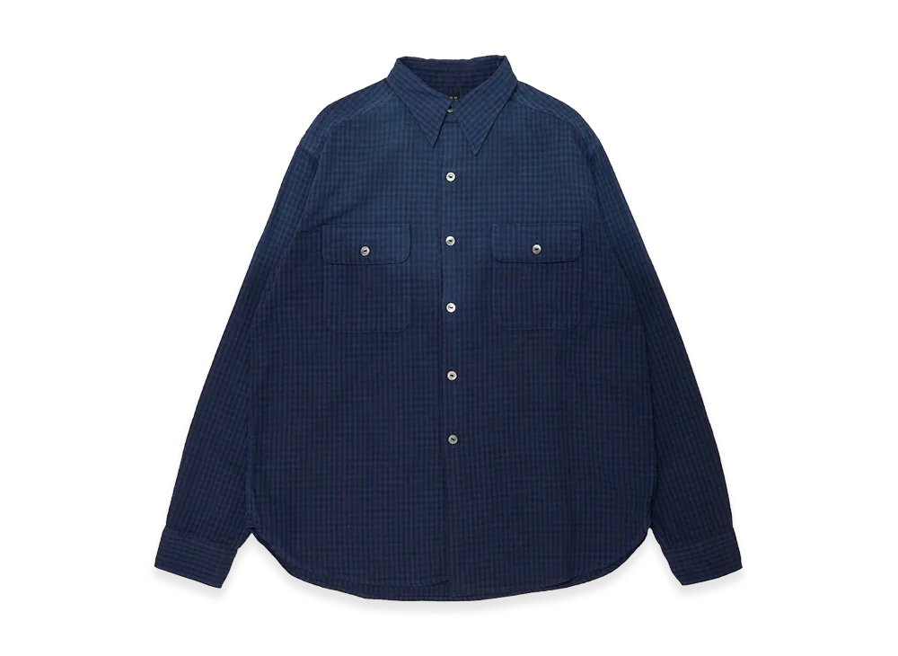 T.T Taiga Takahashi LOT.117 Work Shirt "Faded Navy Check"