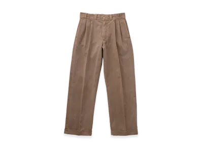 T.T Taiga Takahashi LOT.201 Work Trousers "Natural Dyed Walnut Beige"