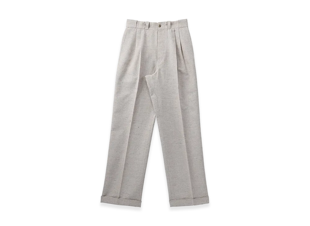 T.T Taiga Takahashi LOT.201 Work Trousers "Melange Ivory"
