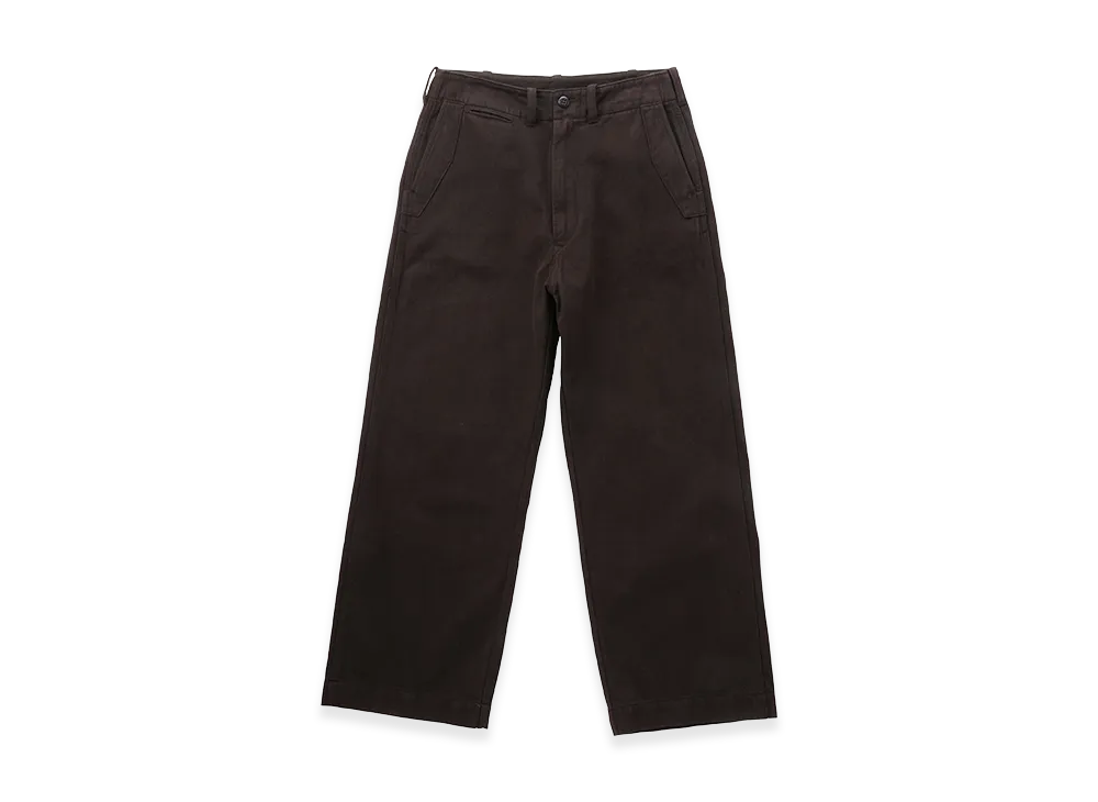 T.T Taiga Takahashi LOT.202 Engineer Trousers "Triple Mud Dyed Brown"