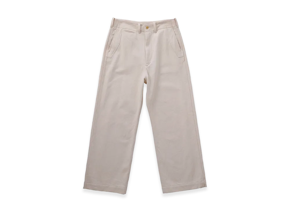 T.T Taiga Takahashi LOT.202 Engineer Trousers "Washed Ivory"