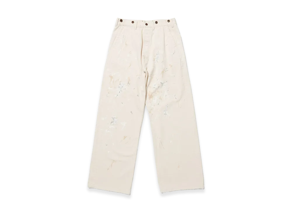 T.T Taiga Takahashi LOT.204 Engineer Trousers "Ivory Paint"