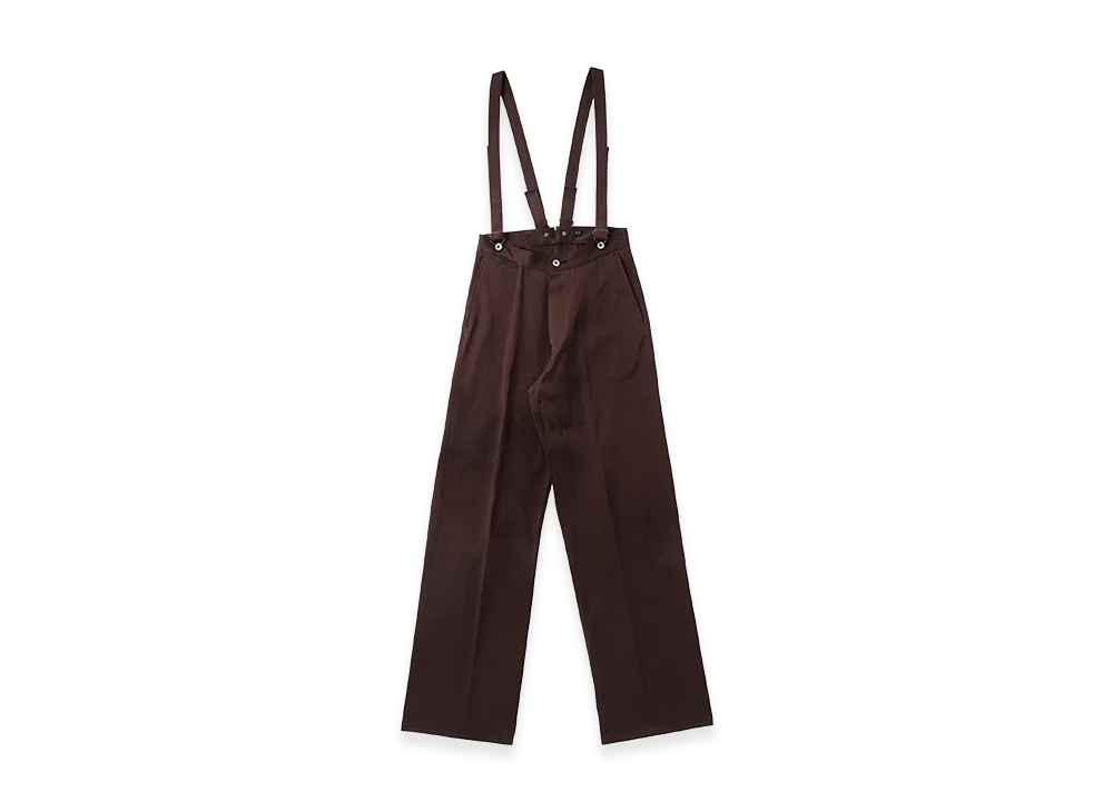 T.T Taiga Takahashi LOT.208 Cinch-Backed Trousers "Brown"