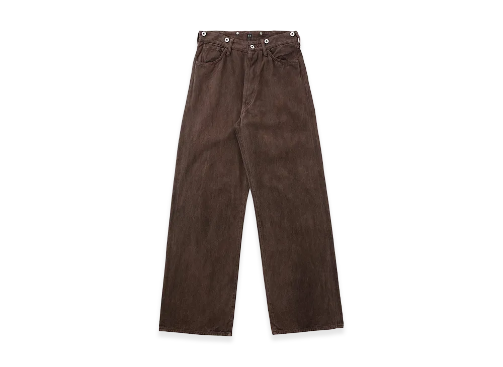 T.T Taiga Takahashi LOT.209 Buckle-Backed Trousers "Mud Dyed Brown"