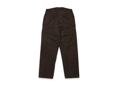 T.T Taiga Takahashi LOT.214 Railroad Trousers "Mud Dyed Brown"