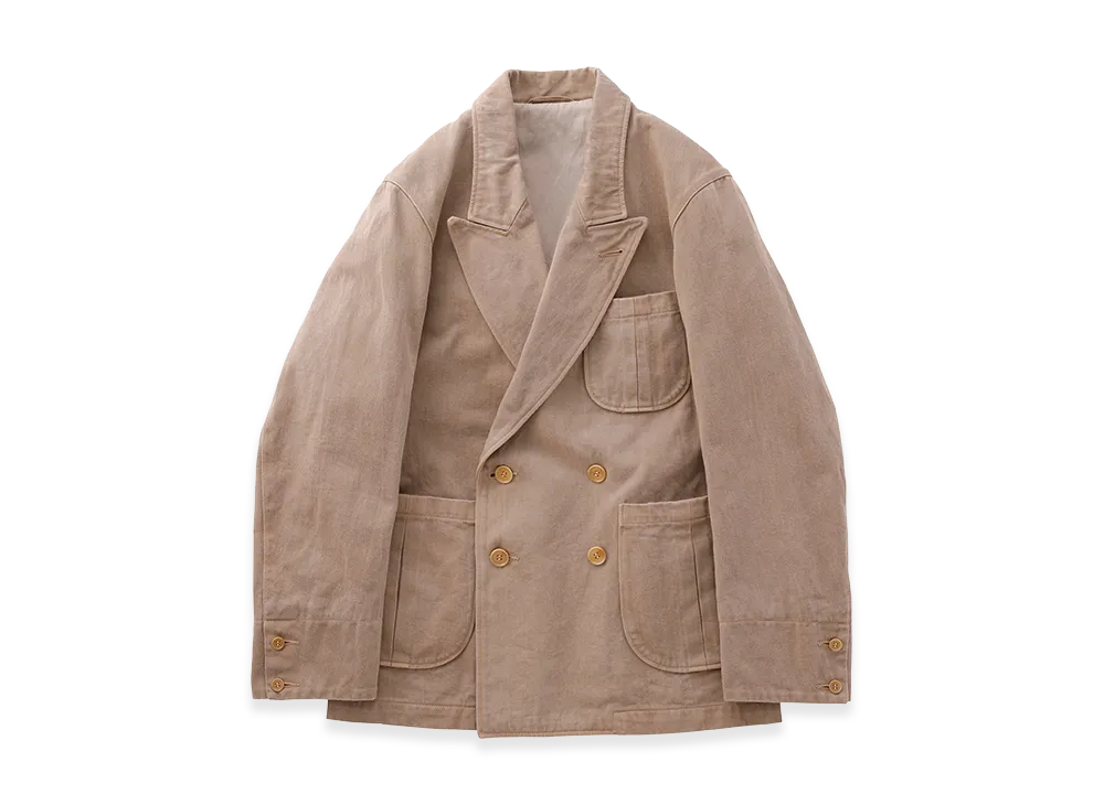 T.T Taiga Takahashi LOT.302 DB Sack Suits "Natural Dyed Walnut Beige"