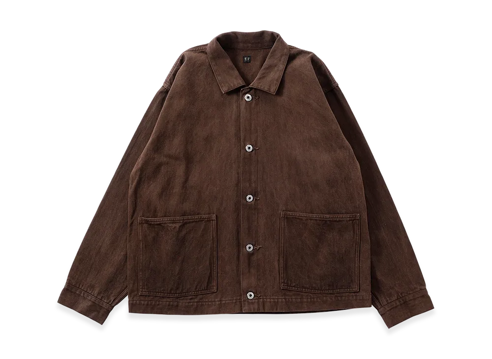 T.T Taiga Takahashi LOT.303 Coverall Jacket "Mud Dyed Brown"