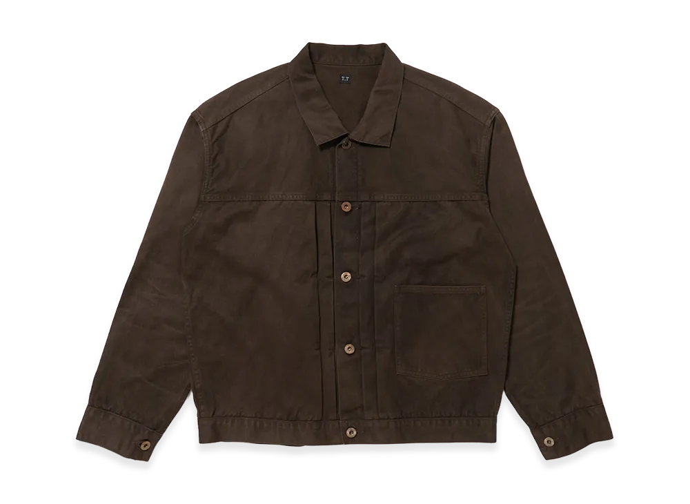T.T Taiga Takahashi LOT.309 Buckle-Backed Jacket "Damaged Mud Dyed Brown"