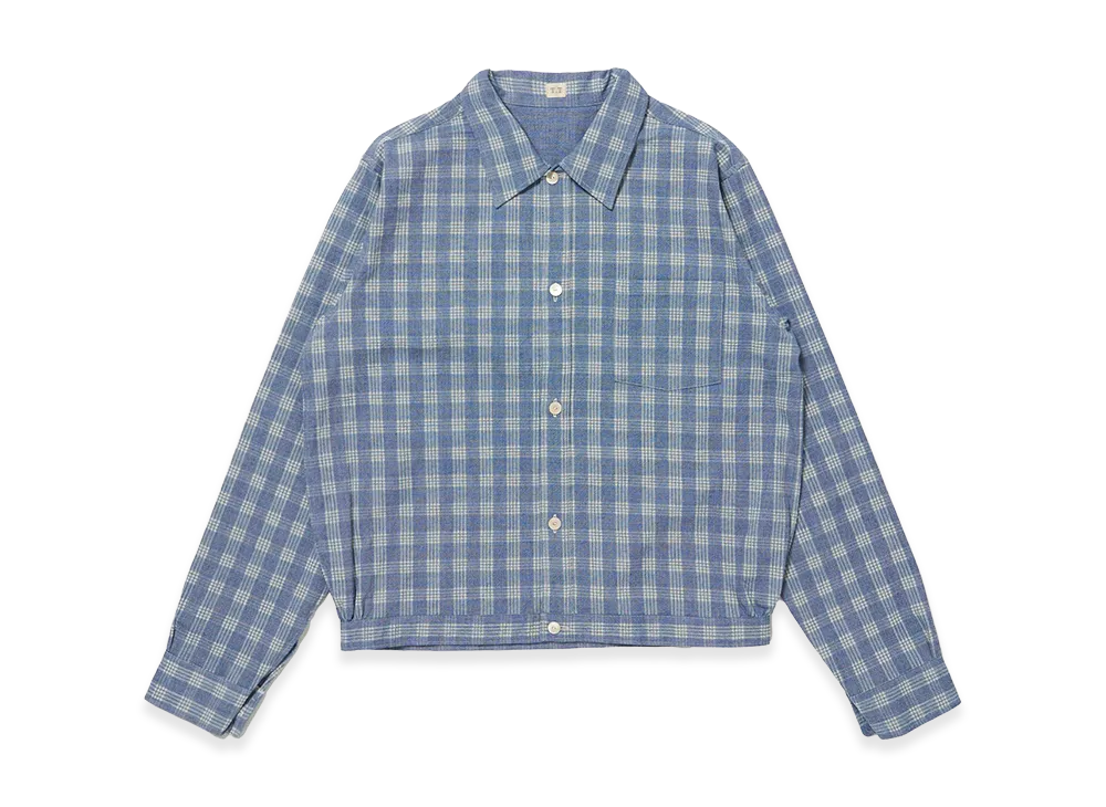T.T Taiga Takahashi LOT.319 Palaka Jacket "Discharged Indigo Plaid"