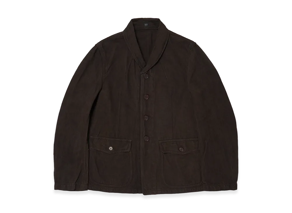 T.T Taiga Takahashi LOT.327 Modified Shawl Collar Jacket "Mud Dyed Brown"