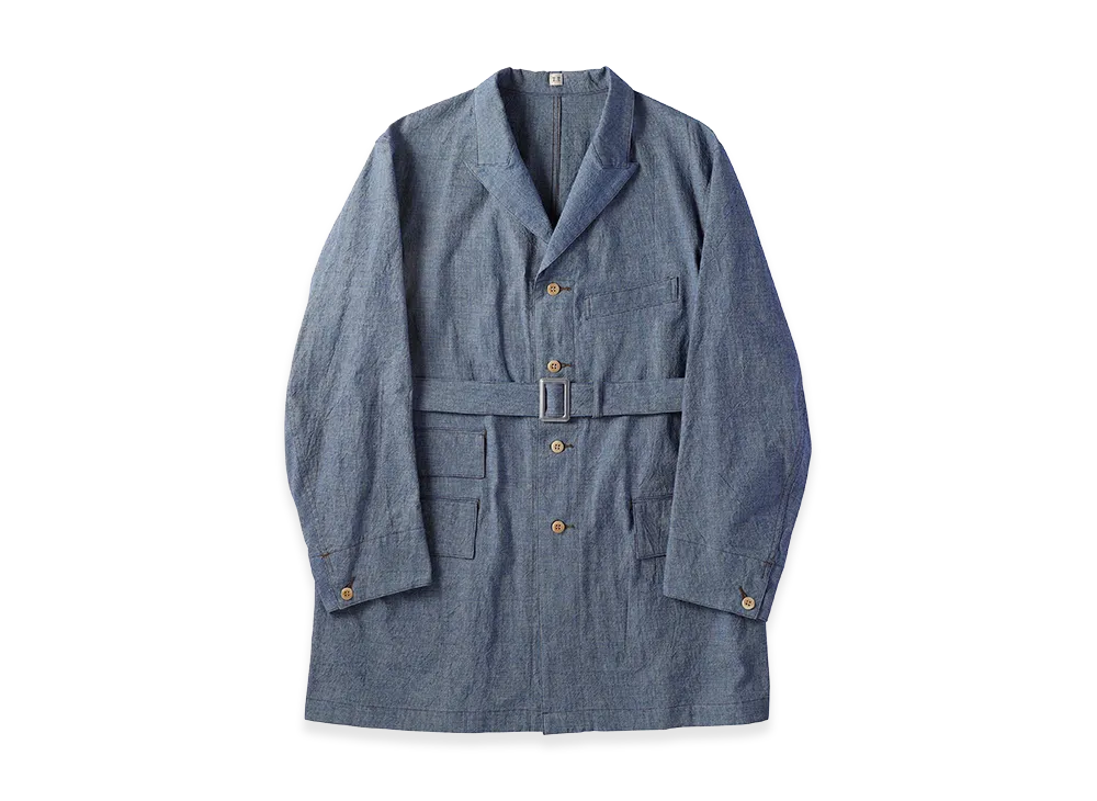 T.T Taiga Takahashi LOT.401 Belted Engineer Coat "Indigo"