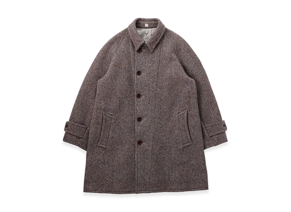 T.T Taiga Takahashi LOT.408 Chin Strap Coat "Mix Brown"