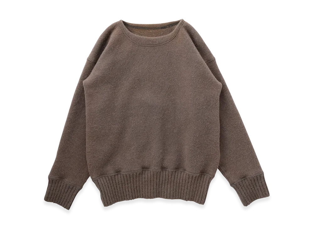 T.T Taiga Takahashi LOT.502 Varsity Letterman Sweater "Natural Dyed Pomegranate Gray"