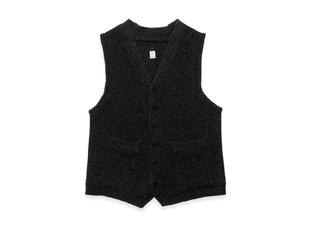 T.T Taiga Takahashi LOT.504 Knitted Vest "Chacoal"