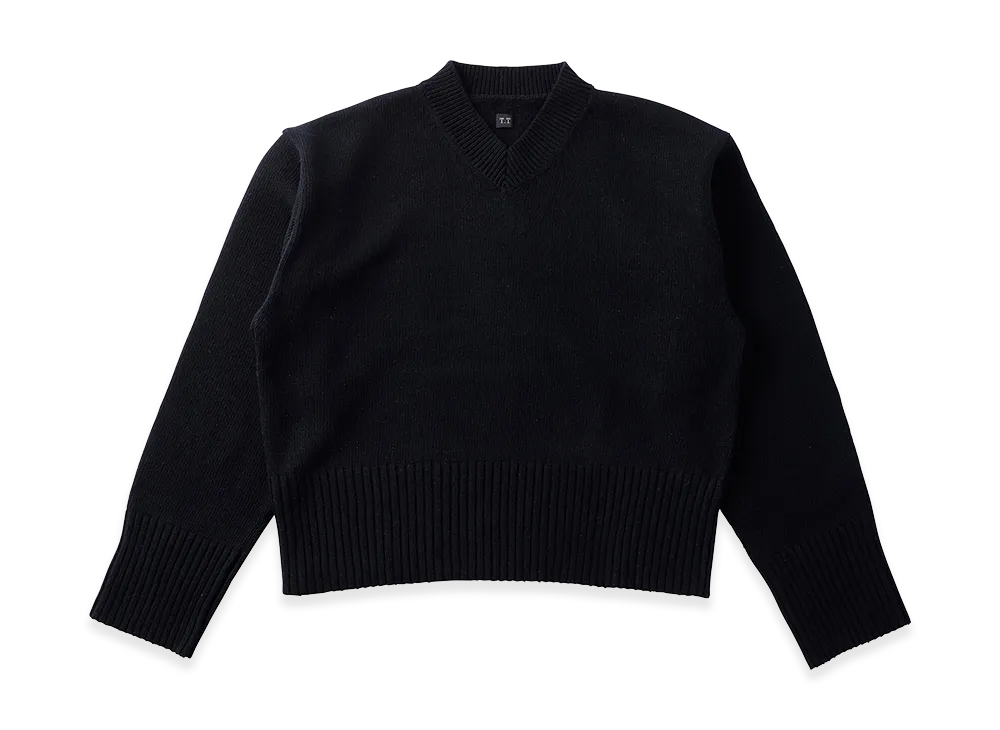 T.T Taiga Takahashi LOT.505 V-Neck Sweater "Black"