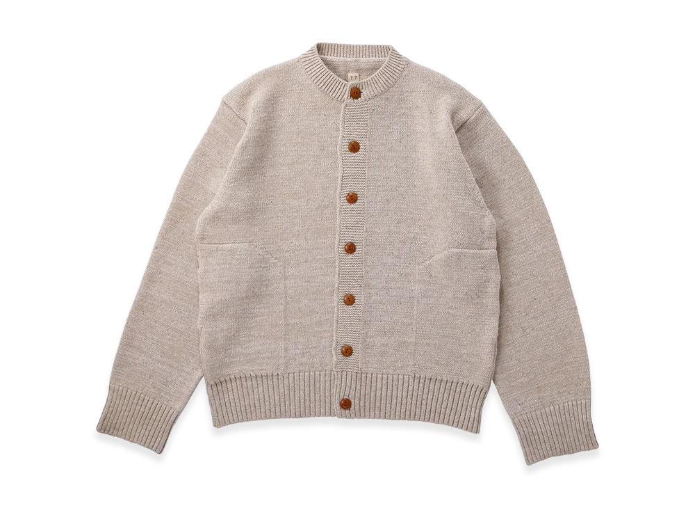 T.T Taiga Takahashi LOT.513 A.R.C Cardigan "Mix Ivory"