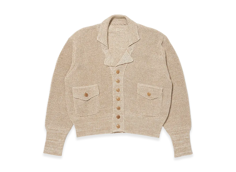 T.T Taiga Takahashi LOT.516 Knit Sports Jacket C.1930's "Mix Beige"
