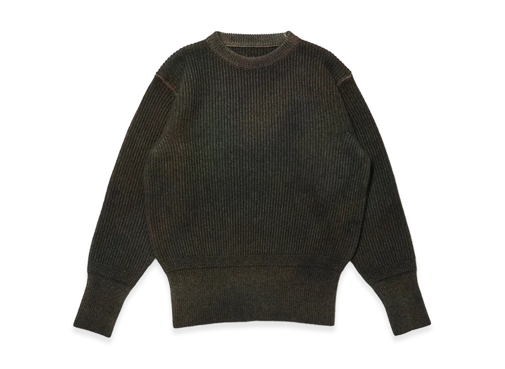 T.T Taiga Takahashi LOT.519 Athletic Crewneck Sweater "Mix Green"