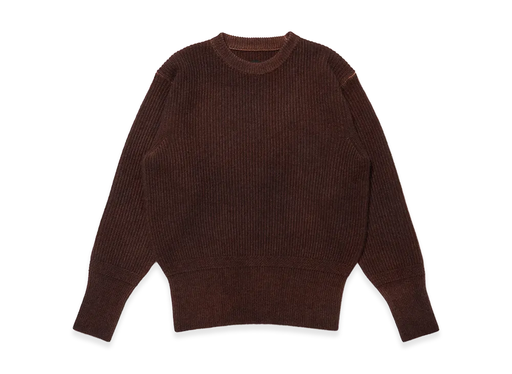 T.T Taiga Takahashi LOT.519 Athletic Crewneck Sweater "Mix Brown"
