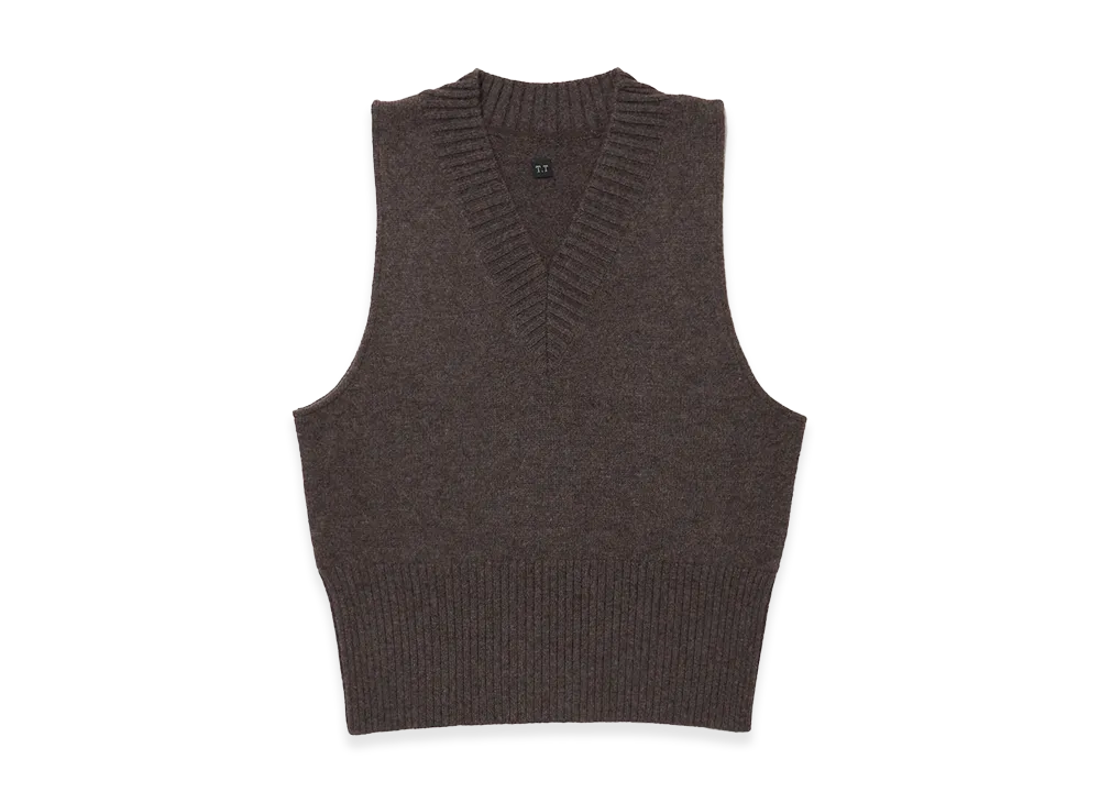 T.T Taiga Takahashi LOT.520 Varsity Letterman Vest "Brown"