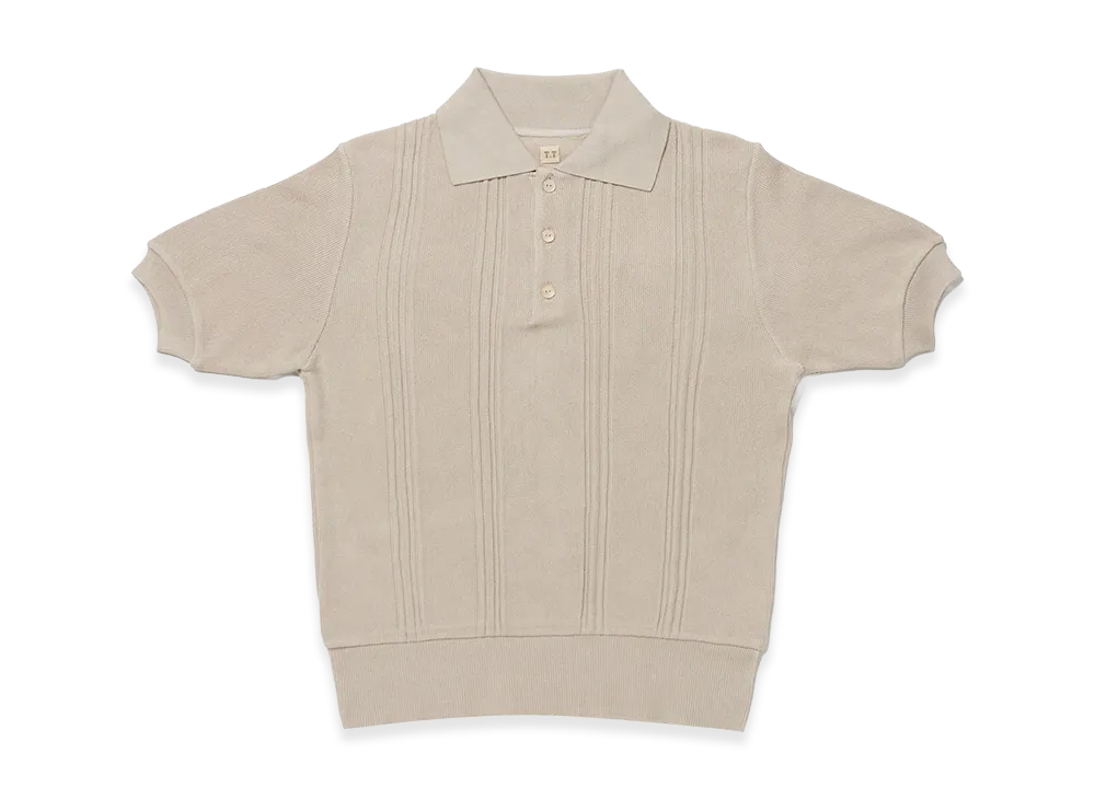 T.T Taiga Takahashi LOT.526 C.1960's Polo Knit "Beige"