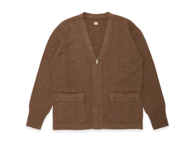 T.T Taiga Takahashi LOT.530 Zip-Up Cardigan "Dark Brown"