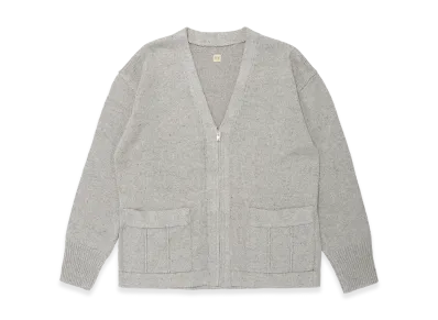 T.T Taiga Takahashi LOT.530 Zip-Up Cardigan "Light Gray"